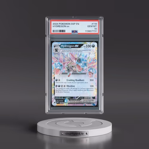 2024 Pokémon Ssp EN-Surging Sparks #119 Hydreigon EX - Holo (PSA 10 GEM MINT)