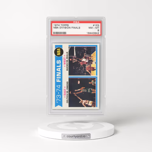 1974 Topps #163 NBA Division Finals (PSA 8 NM-MT)