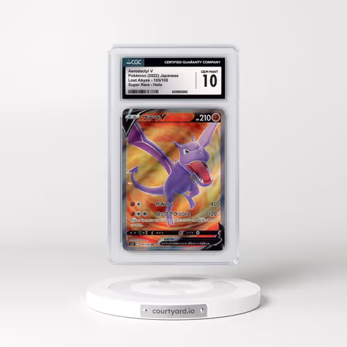 2022 Lost Abyss #105/100 Aerodactyl V - Super Rare Holo (CGC 10 GEM MINT)