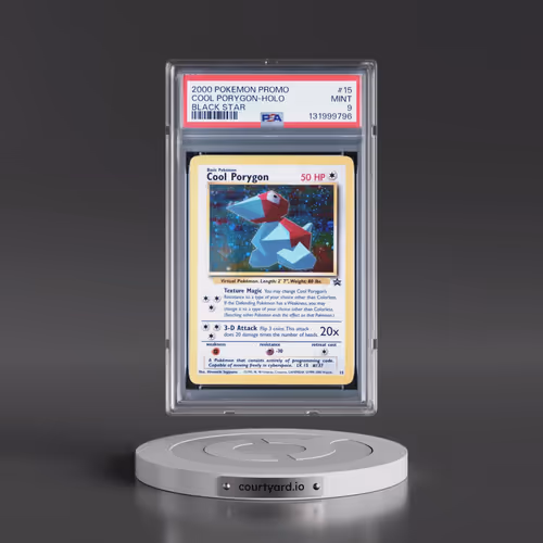 2000 Pokémon Promo Black Star #15 Cool Porygon - Holo (PSA 9 MINT)