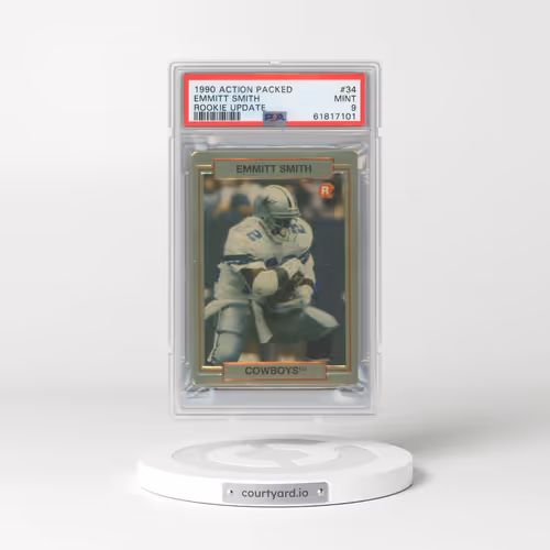 1990 Action Packed Rookie Update #34 Emmitt Smith (PSA 9 MINT)