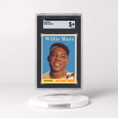 1958 Topps #5 Willie Mays (SGC 5 EX)