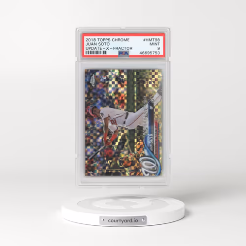 2018 Topps Chrome Update #HMT98 Juan Soto - X-Fractor (PSA 9 MINT)