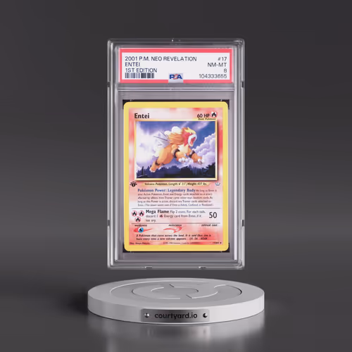 2001 Pokémon Neo Revelation #17 Entei - 1st Edition (PSA 8 NM-MT)