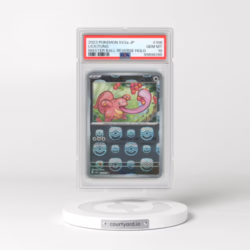 2023 Pokémon Sv2a-Pokemon 151 #108 Lickitung - Reverse Holo Master Ball (PSA 10 GEM MINT)