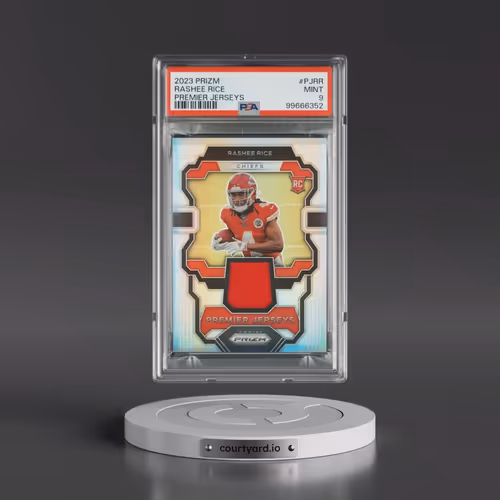 2023 Panini Prizm Premier Jerseys #PJRR Rashee Rice (PSA 9 MINT)