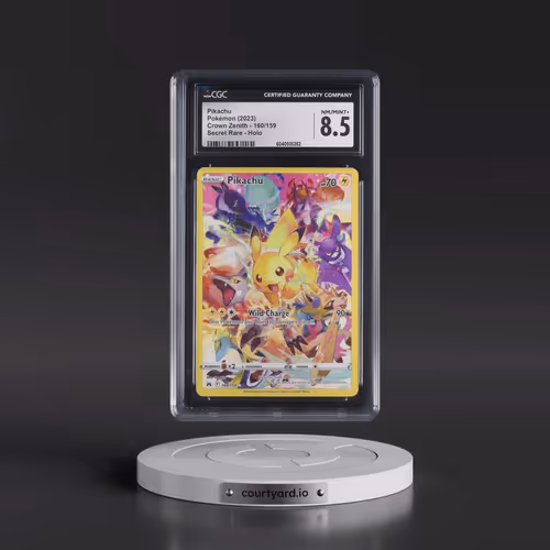 2023 Crown Zenith #160/159 Pikachu - Secret Rare Holo (CGC 8.5 NM-MT+)