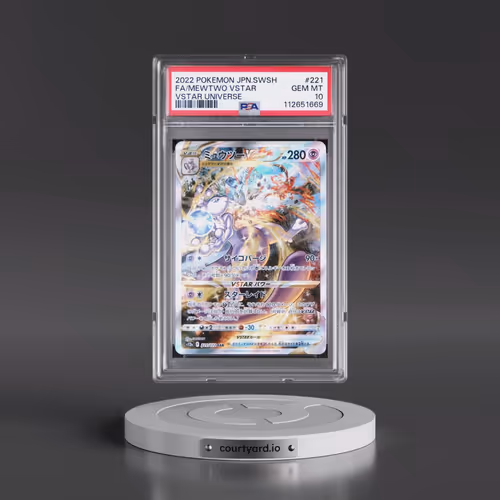 2022 Pokémon Sword & Shield Vstar Universe #221 Mewtwo Vstar - Full Art (PSA 10 GEM MINT)