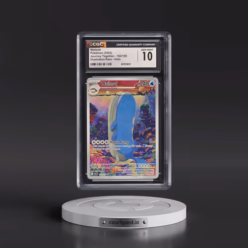 2025 Pokémon Jtg EN-Journey Together #162 Wailord - Illustration Rare (CGC 10 GEM MINT)