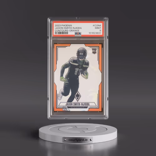 2023 Panini Phoenix Contours #CON4 Jaxon Smith-Njigba - Orange (PSA 9 MINT)
