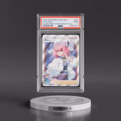 2023 Pokémon Swsh Black Star Promo #302 Klara - Full Art Klara Premium Tournament Collection (PSA 9