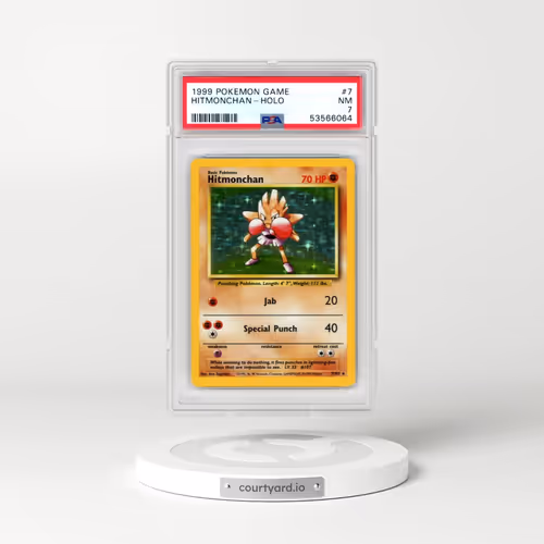 1999 Pokémon Game #7 Hitmonchan - Holo (PSA 7 NM)
