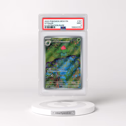 2023 Pokémon Mew EN-151 #167 Ivysaur - Illustration Rare (PSA 9 MINT)