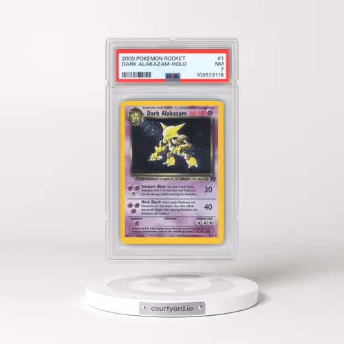 2000 Pokémon Rocket #1 Dark Alakazam - Holo (PSA 7 NM)