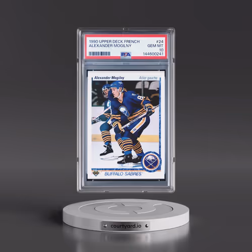 1990 Upper Deck French #24 Alexander Mogilny (PSA 10 GEM MINT)