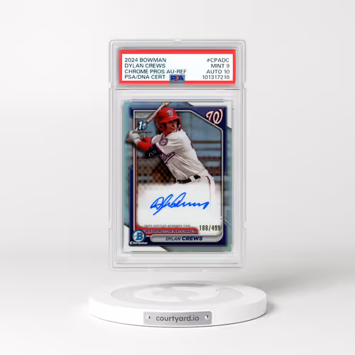 2024 Bowman Chrome Prospect Autographs #CPADC Dylan Crews - Refractor (PSA 9 MINT)