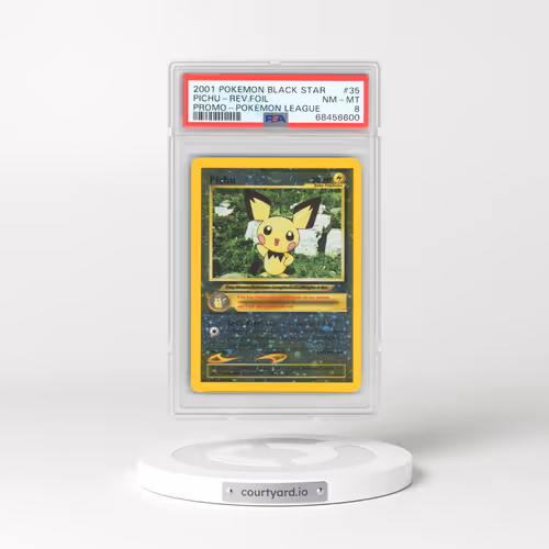 1999 Black Star Promos #35 Pichu - Reverse Holo Pokémon League (PSA 8 NM-MT)