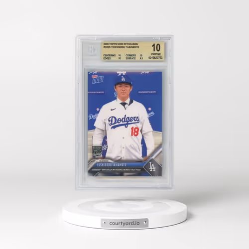 2023 Topps Now Offseason #OS25 Yoshinobu Yamamoto (BGS 10 PRISTINE)