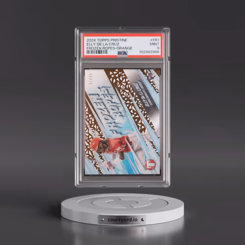 2024 Topps Pristine Frozen Ropes #FR1 Elly de La Cruz - Orange (PSA 9 MINT)