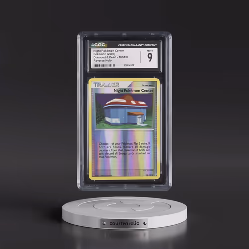 2007 Diamond & Pearl #108/130 Night Pokémon Center - Reverse Holo (CGC 9 MINT)