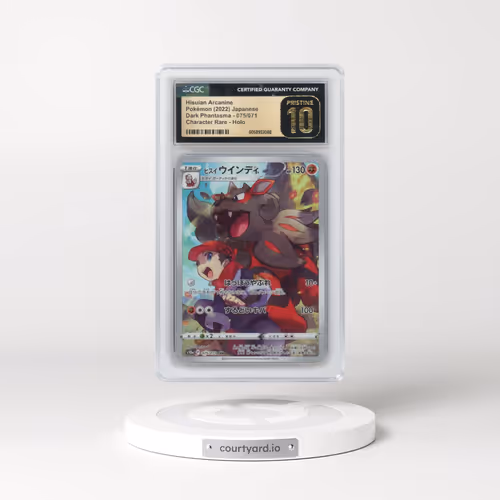 2021 Dark Phantasma #075/071 Hisuian Arcanine - Character Rare Holo (CGC 10 PRISTINE)