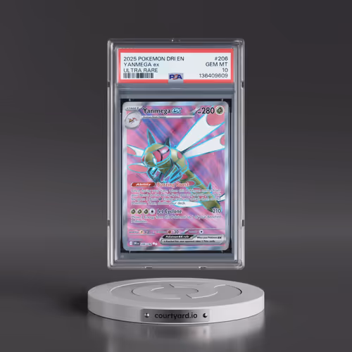 2025 Pokémon Dri EN-Destined Rivals #206 Yanmega EX - Holo Ultra Rare (PSA 10 GEM MINT)