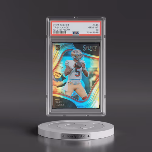 2021 Panini Select #345 Trey Lance - Silver Prizm (PSA 10 GEM MINT)