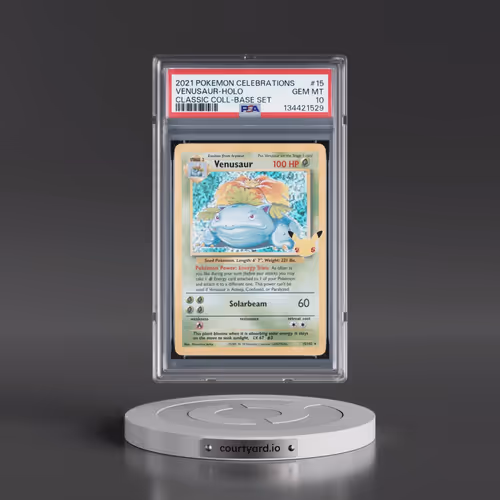 2021 Pokémon Celebrations Classic Collection #15 Venusaur - Holo (PSA 10 GEM MINT)