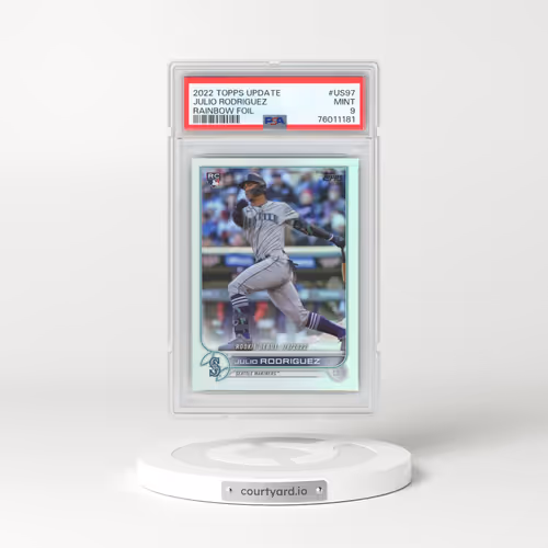 2022 Topps Update #US97 Julio Rodriguez - Rainbow Foil (PSA 9 MINT)