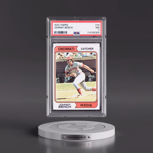 1974 Topps #10 Johnny Bench (PSA 7 NM)
