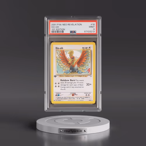 2001 Pokémon Neo Revelation #18 HO-Oh - 1st Edition (PSA 9 MINT)