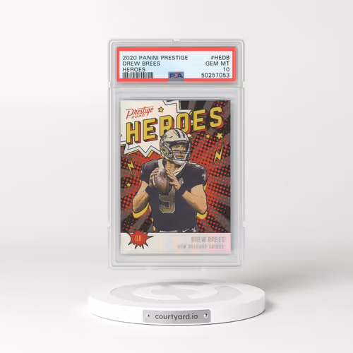 2020 Panini Prestige Heroes #HEDB Drew Brees (PSA 10 GEM MINT)