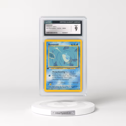 2001 Neo Revelation #50/64 Remoraid - 1st Edition (CGC 9 MINT)