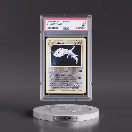 2000 Pokémon Neo Genesis #15 Steelix - Holo (PSA 1 PR)