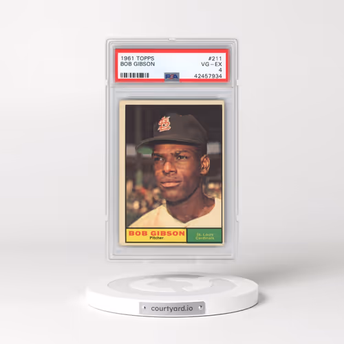 1961 Topps #211 Bob Gibson (PSA 4 VG-EX)