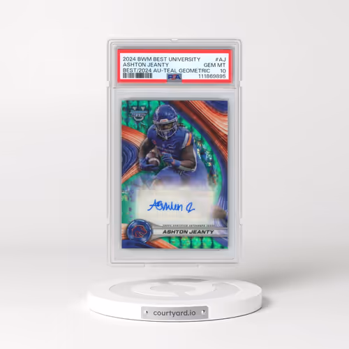 2024 Bowman Best University Best of 2024 Autographs #AJ Ashton Jeanty - Teal Geometric (PSA 10 GEM M