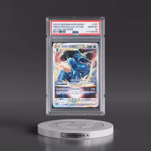 2023 Pokémon Sword & Shield Vstar Universe #101 Origin Forme Dialga Vstar (PSA 10 GEM MINT)