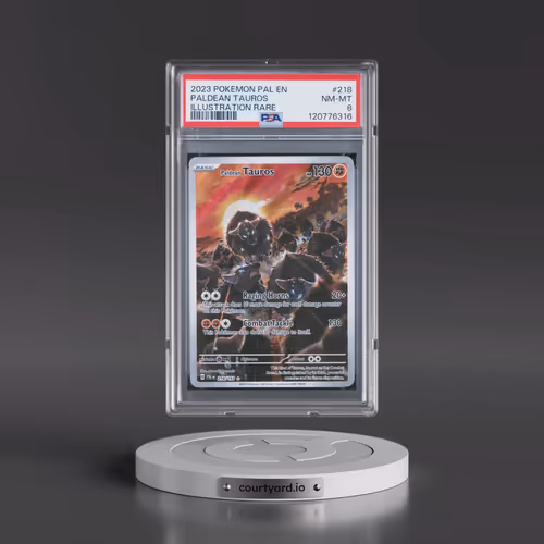 2023 Pokémon Pal EN-Paldea Evolved #218 Paldean Tauros - Illustration Rare (PSA 8 NM-MT)