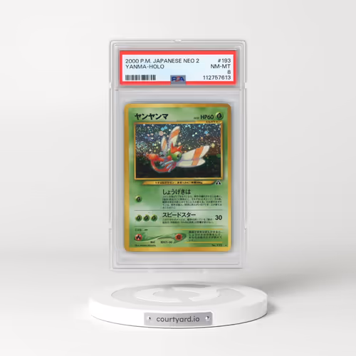 2000 Pokémon Neo 2 #193 Yanma - Holo (PSA 8 NM-MT)