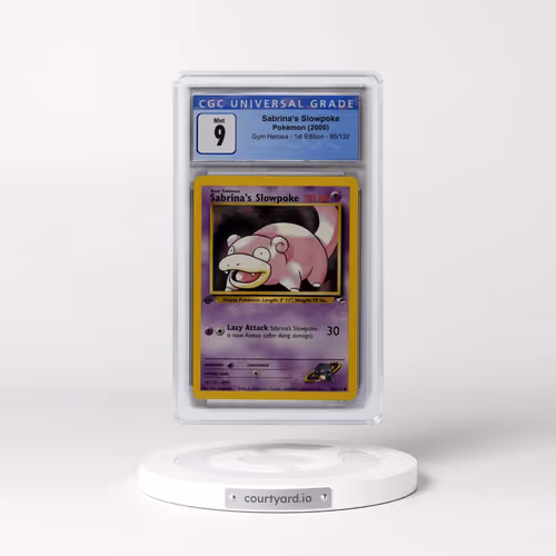 2000 Gym Heroes #95/132 Sabrina's Slowpoke - 1st Edition 1st Edition (CGC 9 MINT)