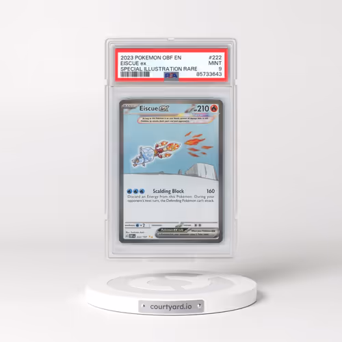 2023 Pokémon Obf EN-Obsidian Flames #222 Eiscue EX - Holo Special Illustration Rare (PSA 9 MINT)