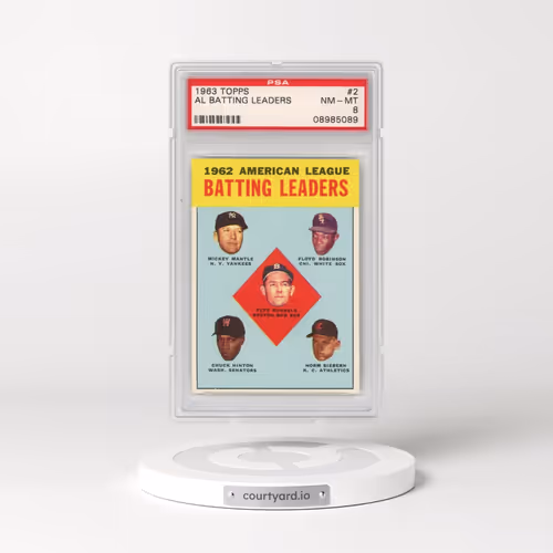 1963 Topps #2 AL Batting Leaders (PSA 8 NM-MT)