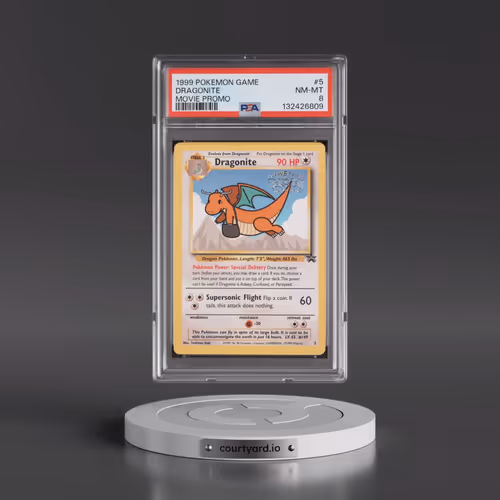 1999 Pokémon Game Movie #5 Dragonite - Movie Promo (PSA 8 NM-MT)
