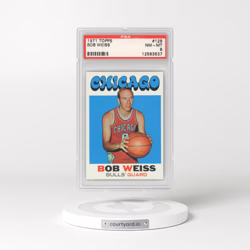 1971 Topps #128 Bob Weiss (PSA 8 NM-MT)