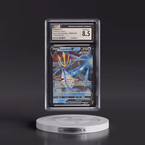 2017 Black Star Promos - Sword & Shield #SWSH108 Empoleon V - V Strikers Tin (Holo) (CGC 8.5 NM-MT+)
