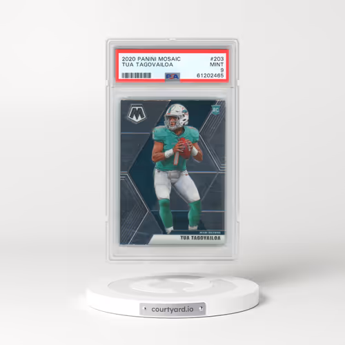2020 Panini Mosaic #203 Tua Tagovailoa (PSA 9 MINT)