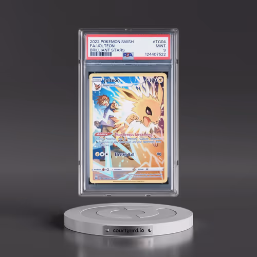 2022 Pokémon Sword & Shield Brilliant Stars #TG04 Jolteon - Full Art (PSA 9 MINT)