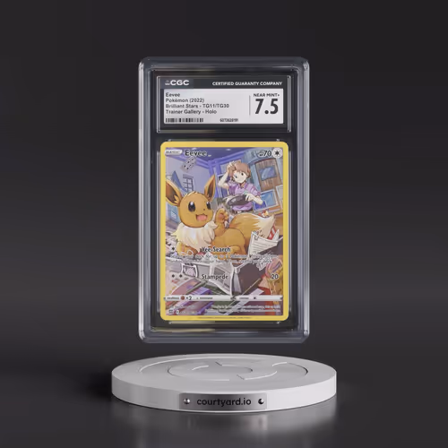 2022 Brilliant Stars #TG11/TG30 Eevee - Trainer Gallery Holo (CGC 7.5 NM+)