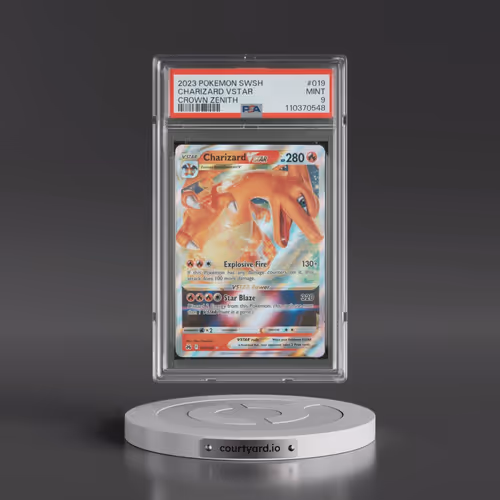 2023 Pokémon Sword and Shield Crown Zenith #019 Charizard Vstar (PSA 9 MINT)