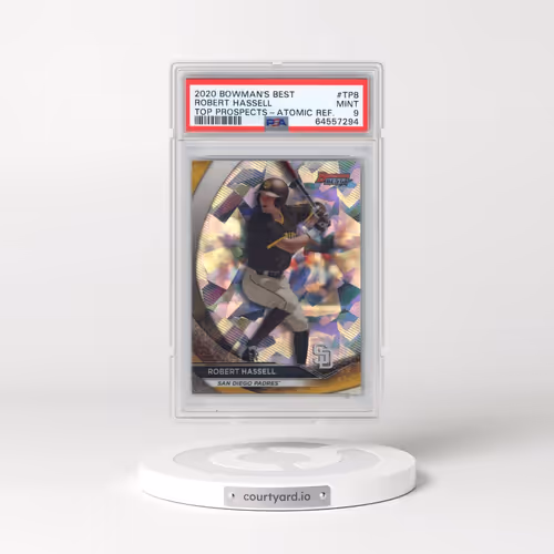 2020 Bowman's Best Top Prospects #TP8 Robert Hassell - Atomic Refractor (PSA 9 MINT)